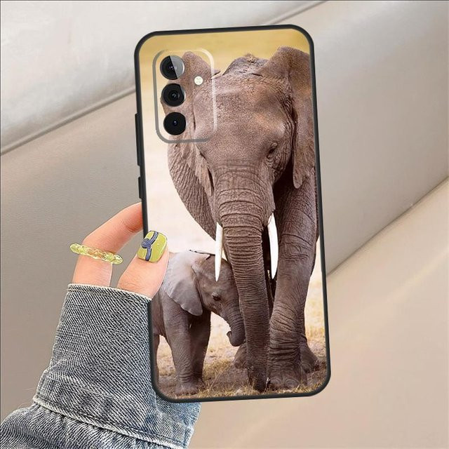 Elefant Baby Natur Handyhülle für Samsung Galaxy A56 A16 A15 A22 A52 A32 A54 A14 A26 A36 A55 A35 A05 A06 A53 A33 A13 in Multicolour - Bild 1