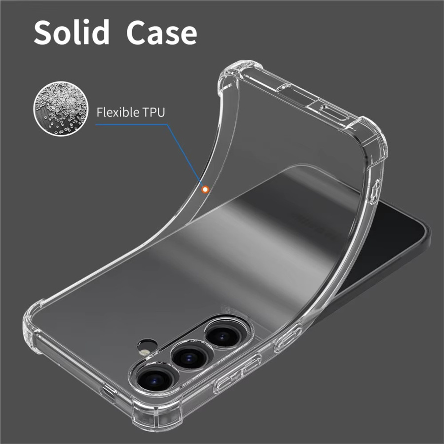 Stoßfeste transparente Silikonhülle für Samsung Galaxy A-Serie (A05, A05S, A15, A16, A17, A25, A26, A27, A35, A36, A37, A55, A56, A57) - Bild 2
