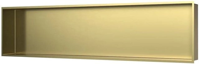 Swiss Aqua Technologies Duschnische Wandnische mit Nischablage aus Edelstahl 304 in Gold Gebürstet, B: 121 cm, H: 28 cm - Bild 1