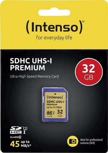 Intenso Premium SDHC Speicherkarte 32 GB Class 10 UHS-I - Bild 1
