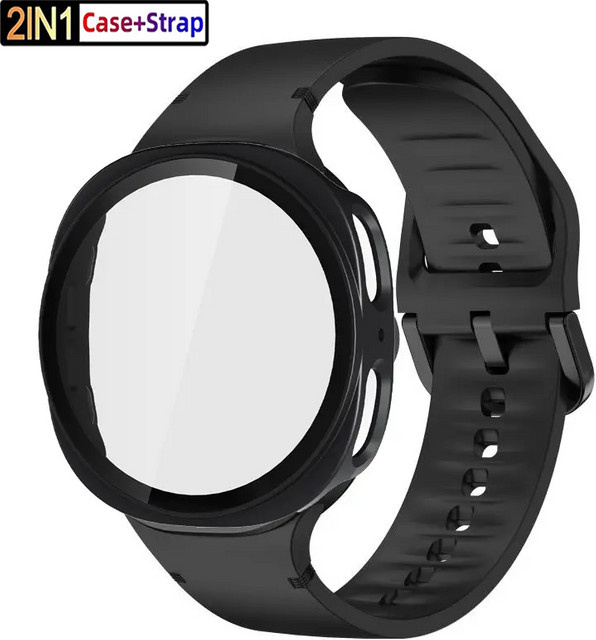 Samsung Sportarmband Silikon, Schwarz, Samsung Galaxy Watch 8, Unisex - Bild 1