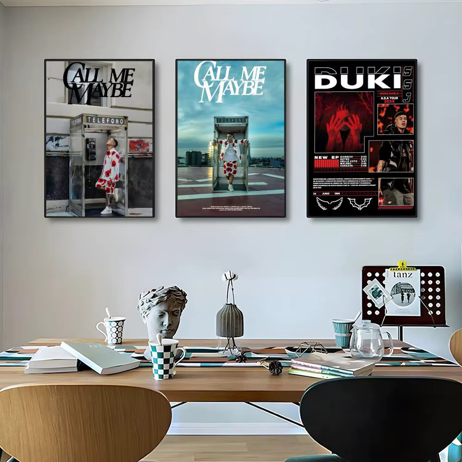 D-DUKI Modernes Poster als Wandkunst für dein Wohnzimmer und Büro, Mehrfarbig, B: 20 cm, H: 15 cm - Bild 3