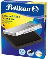 Pelikan Stempelkissen Gr. Nr. 3 in Schwarz für Gummi- und Polymerstempel mit Metallicgehäuse, Breite: 5 cm, Tiefe: 7 cm - Bild 1