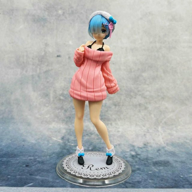 Re:Zero Rem Strickmantel Version Actionfigur, grün, 23cm - Bild 1
