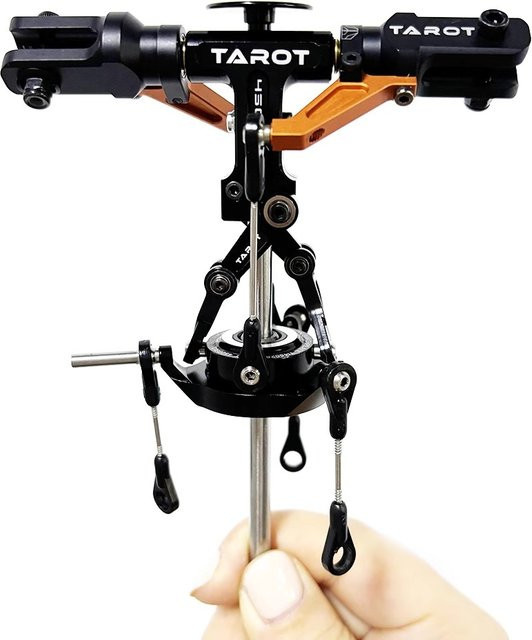 Tarot 450 FBL Hubschrauber Flybarless Split Locked Rotor Head Ersatzteil, Metall, Bunt / Mehrfarbig, Schwarz - Bild 1
