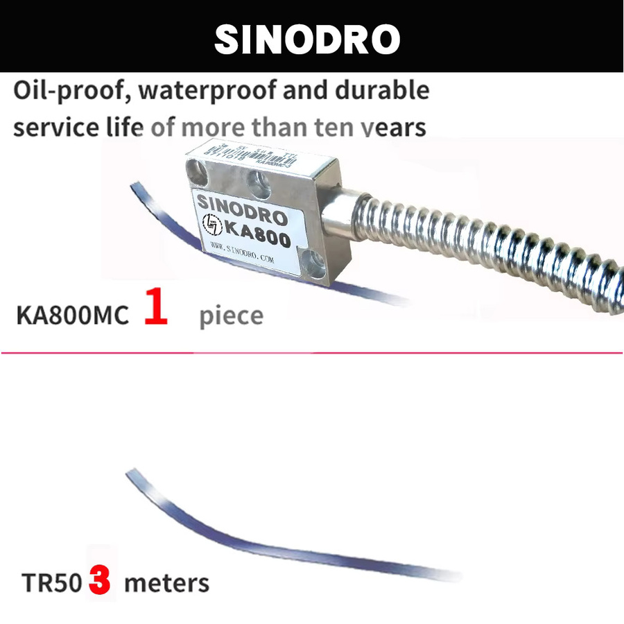 MSTBODEN KA800MC Serie Magnetische Gitter Skala mit Linearem Verschiebungssensor in Silber, Auflösung 0,005mm und Präzision 0,02mm/Meter - Bild 2