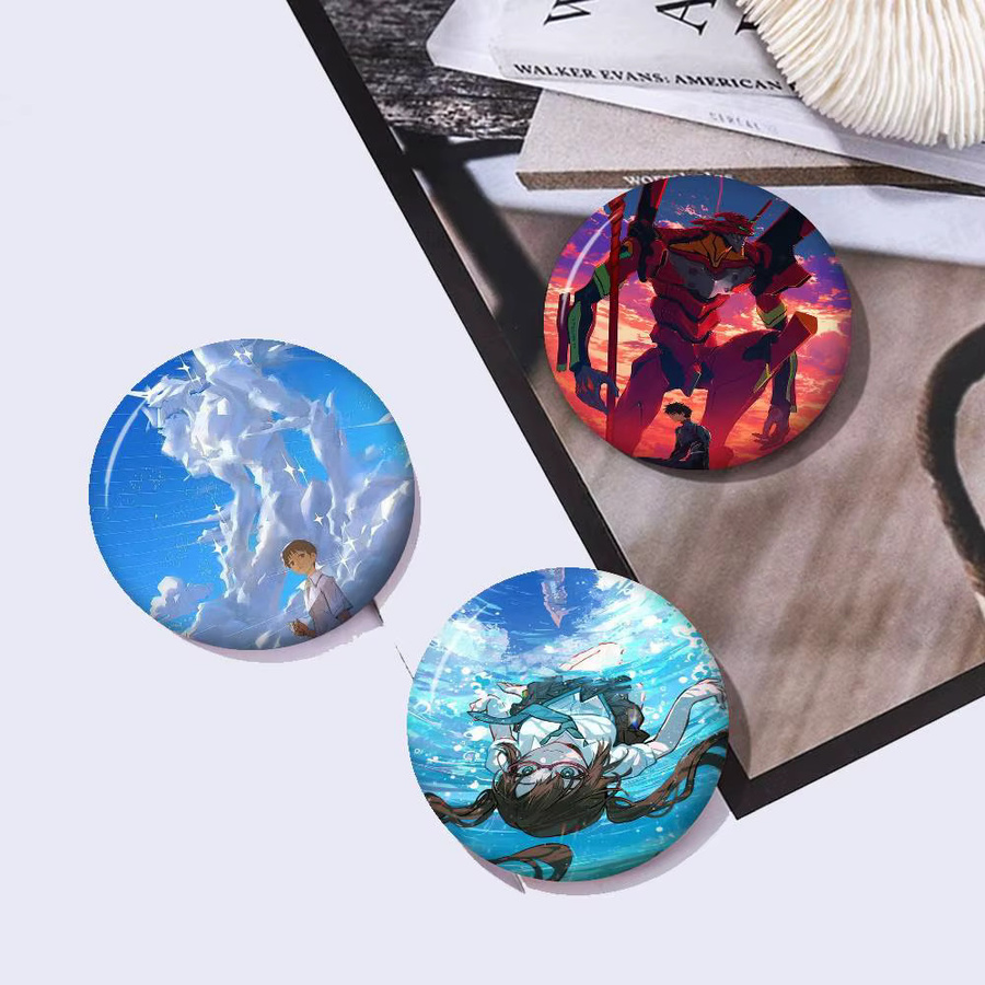 Anime Neon Genesis Evangelion Button Pin Brosche, Unisex - Bild 2