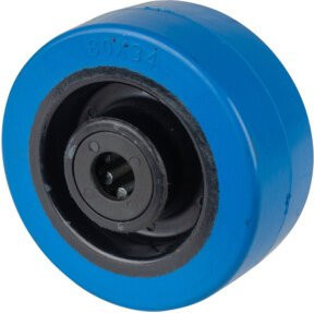 BS Rollen Gummirad blau aus Kunststoff (B61.080) - Bild 1