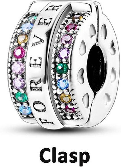 Lily there Spacer Stopper Clip Charms, 925 Silber, Damen - Bild 1