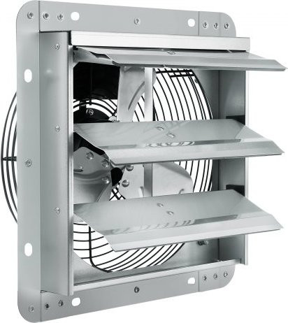 VEVOR Shutter Exhaust Fan Aluminium Wandlüfter mit AC-Motor für Gewächshäuser, Garagen und Werkstätten, 254 mm, 1400 RPM, 753 CFM - Bild 1