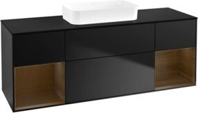 V&B Waschtischunterschrank Finion in Blau lackiert, B/T/H: 160 x 50,1 x 50,1 cm - Bild 1
