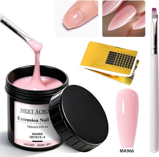 MEET ACROSS Nagelgel, 3 Stück, 150 ml, glänzend - Bild 1