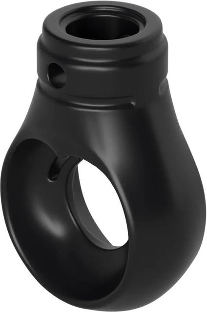 Bauheld Markisenöse Rund 12 mm in Schwarz für Kugelhaken aus Kunststoff - Bild 1