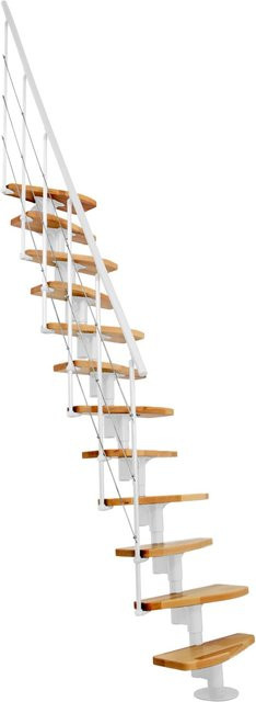 Minka Raumspartreppe Nizza in Weiß für eine Geschosshöhe bis 293 cm - Bild 1