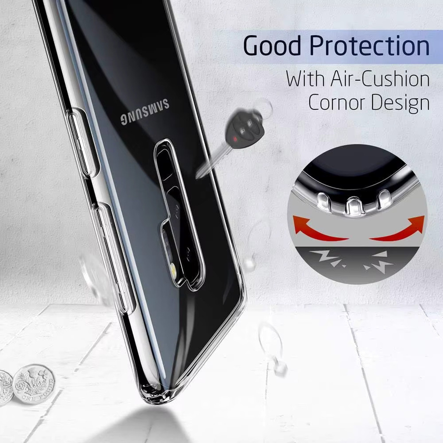 Transparente TPU Schutzhülle für Samsung Galaxy S7, S8, S9, S10, S20 Plus, S10e, A10, A01, A10s, A20, A30, A20e, A40, A50, A20s - Bild 2