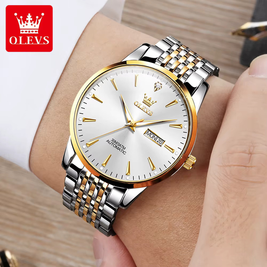 OLEVS Armbanduhr, Automatik, Edelstahl, Herren - Bild 2