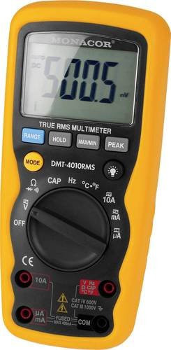 Monacor DMT-4010RMS Hand-Multimeter in Gelb - Bild 1