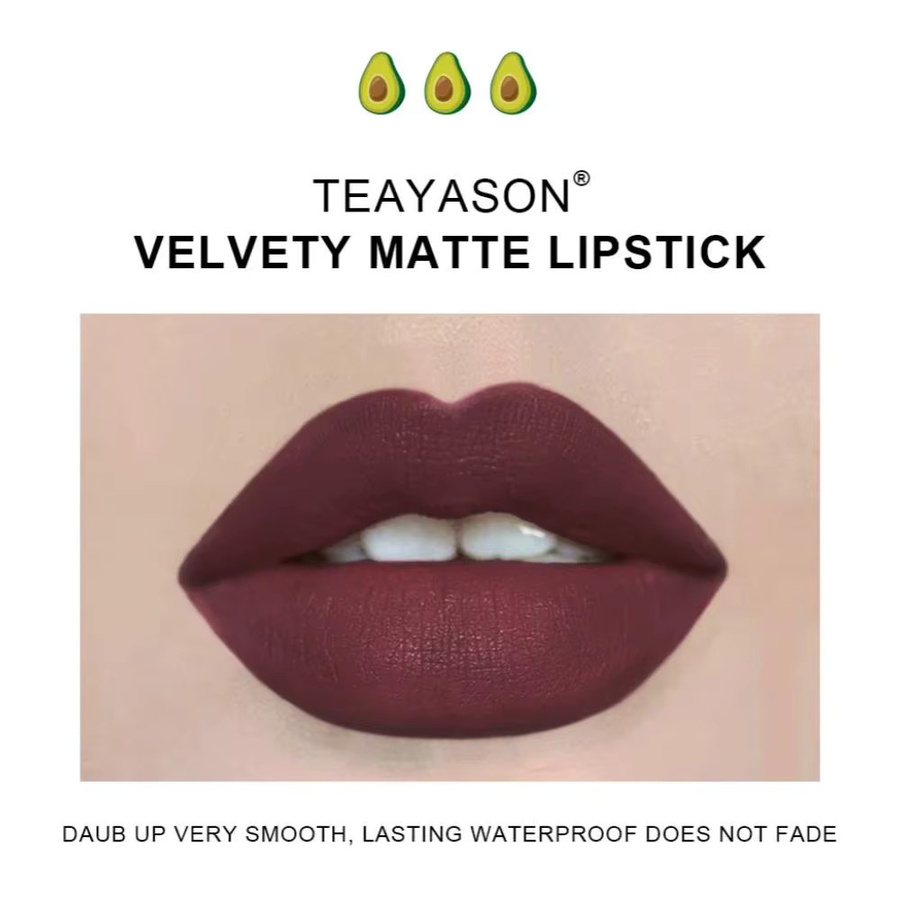 TEAYASON Lippenstift-Set, 3-teilig, matt, rot, nackt - Bild 2