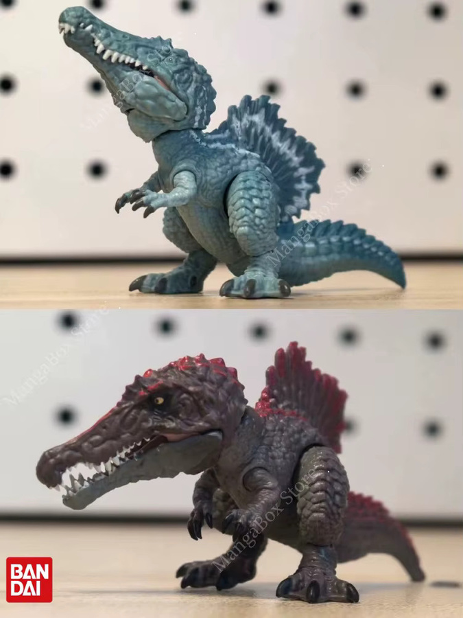 Bandai Gashapon Mini-Dinosaurier, Sammlerfiguren-Set, Tyrannosaurus Rex und Spinosaurus - Bild 1