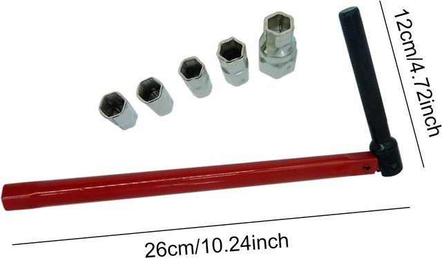 Love Home Garden Klempner-Rückmutternsatz aus Edelstahl in Rot für Wasserhahnreparaturen, 8-13 mm - Bild 1