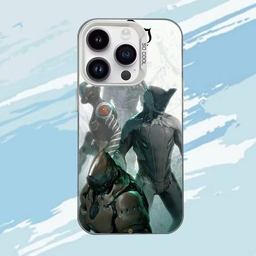 W-Warframe stoßfeste Handyhülle für iPhone 11 bis 17 Pro Max in Schwarz und Multicolour mit mattem Finish - Bild 2