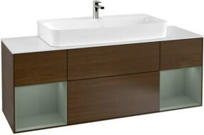 V&B Waschtischunterschrank Finion in Walzenholz, lackiert, B/T/H: 160 x 50,1 x 50,1 cm - Bild 1