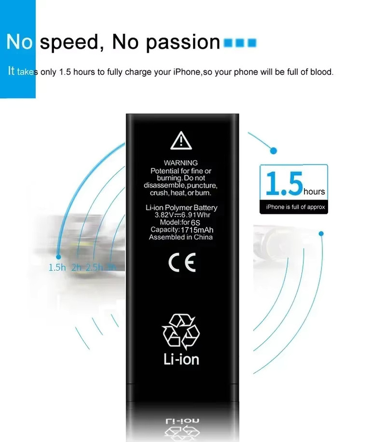 XDOU Akku mit hoher Kapazität für iPhone 11, 11 Pro, 12, 12 Pro, 13, 13 Pro, 14, 14 Pro Max und Mini in Schwarz inklusive Werkzeug-Set - Bild 2