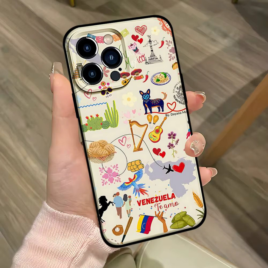 Mesuca Ästhetische Kunst Handyhülle für iPhone 11 bis iPhone 17 Pro Max in Multicolour - Bild 4