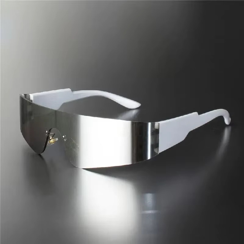 ZXWLYXGX Sonnenbrille, randlos, Unisex, Kunststoff, Wrap - Bild 3