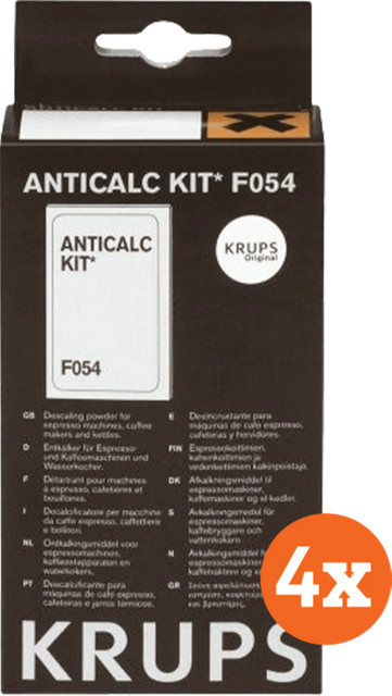 Krups Entkalkungsset F054 in Schwarz, 4 Stück - Bild 1