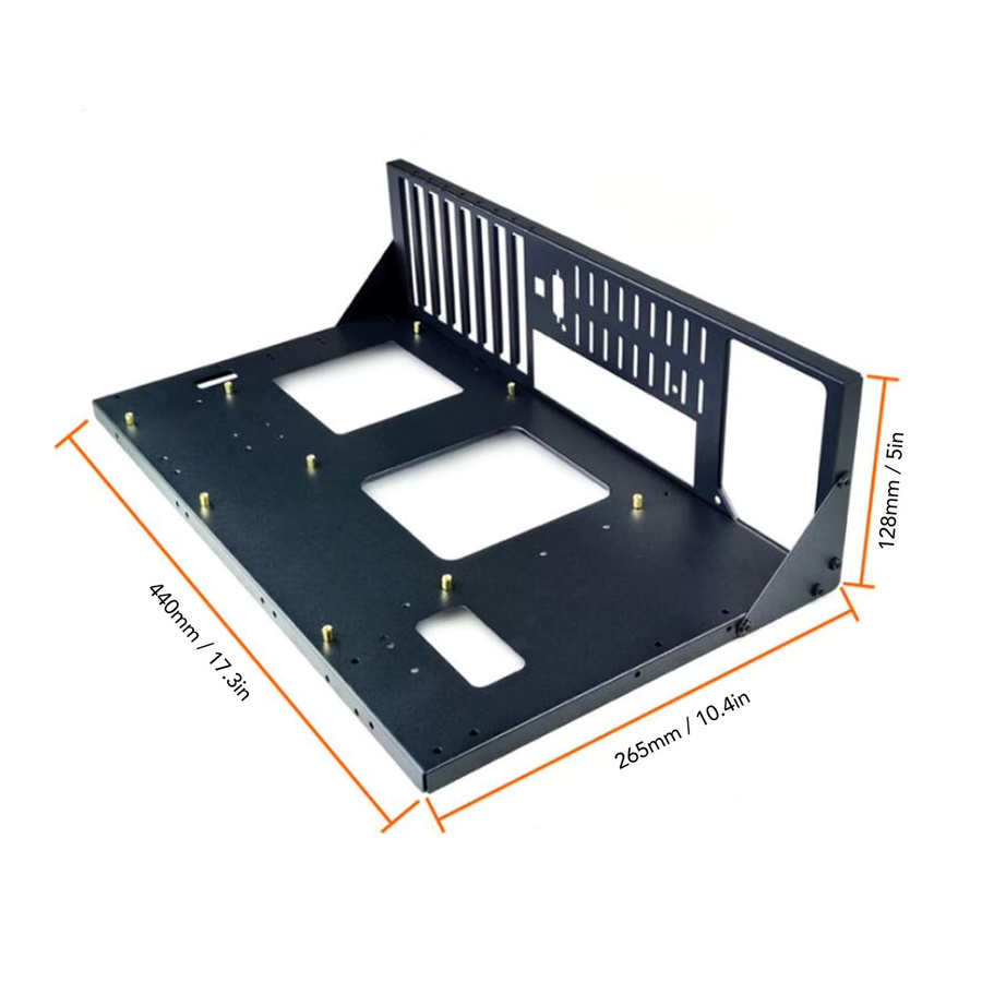 VBESTLIFE Computer Open Case Rack in Schwarz für ATX, M-ATX und ITX Mainboards sowie X79 und X99 Dual Server Motherboards - Bild 5