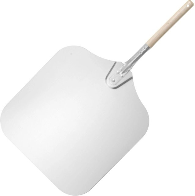 Hendi Pizzaschaufel quadratisch in Silber mit kurzem Griff, B/T: 40,5 x 76,0 cm - Bild 1
