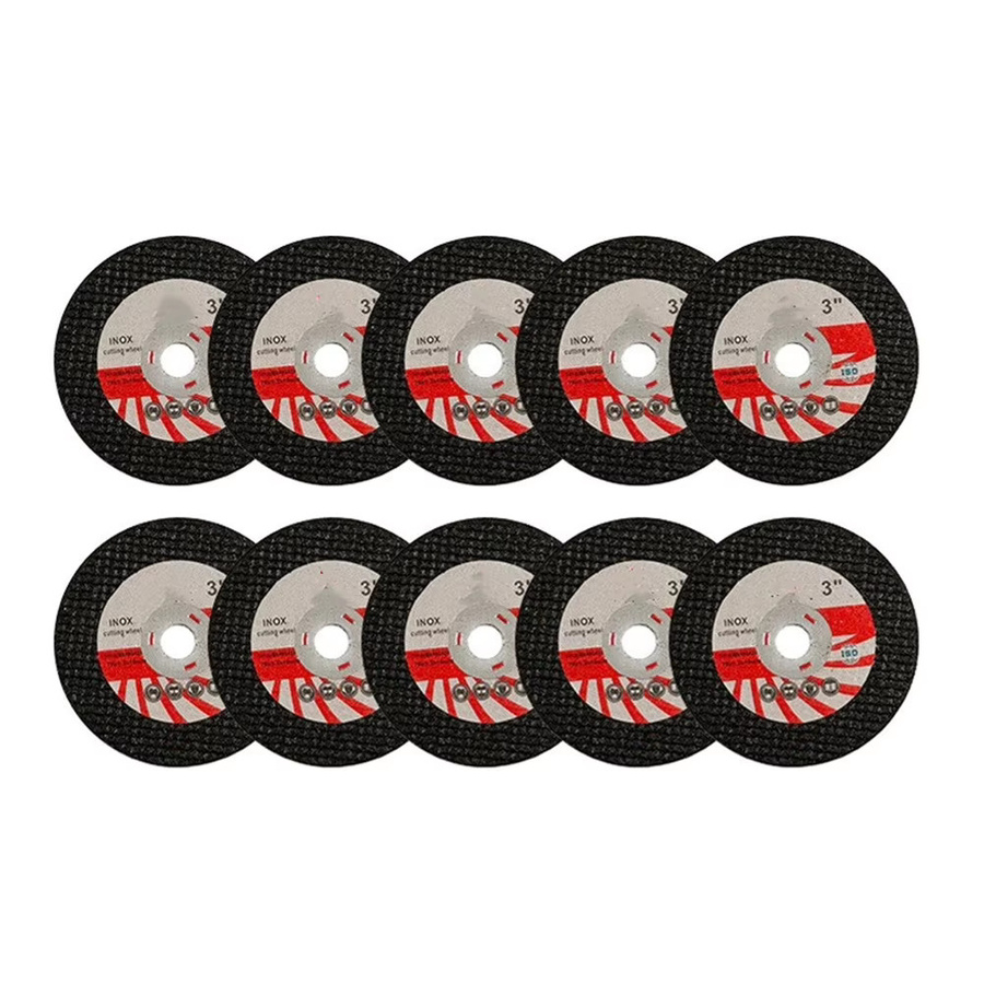 Vibratite Mini Trennscheiben Set für Winkelschleifer und Kreissäge zum Schneiden von Metall und Edelstahl, 10 Stück, Schwarz - Bild 3