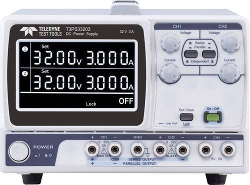 Teledyne LeCroy T3PS33203P Labornetzgerät mit 3 Ausgängen, programmierbar, 0 - 32V, 0 - 3A, 207W, Farbe: Weiß - Bild 1