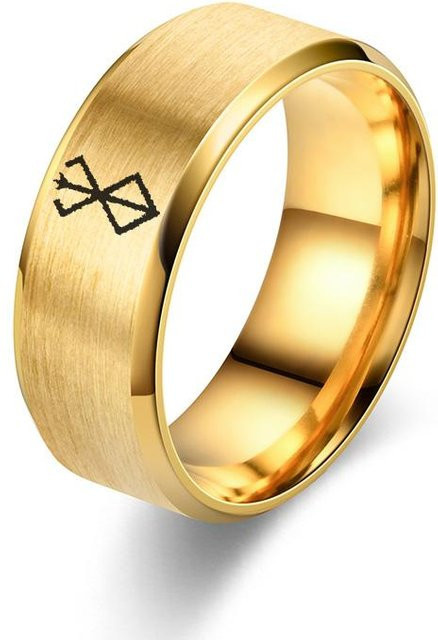 NUOBING Ring Edelstahl, Gold, Unisex - Bild 1