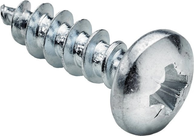 Hettich Panhead-Schraube aus verzinktem Stahl in Silber, Durchmesser: 4,5 mm, Länge: 16 mm, 24 Stück - Bild 1
