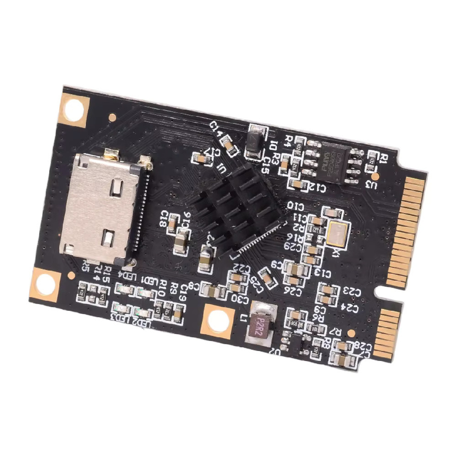 ADT-Link Mini PCIe zu 4-Port SATA Oculink SFF-8612 Riser Karte, 6 Gbit/s SSD Erweiterung Konverter, Schwarz - Bild 3