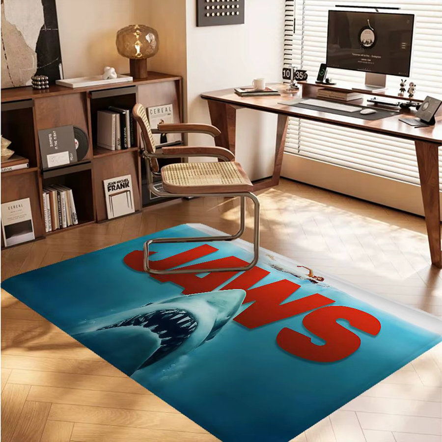 Rutschfeste J-JAWS Küchenmatte mit abstraktem Design in Blau für Küche, Wohnzimmer oder Balkon - Bild 2
