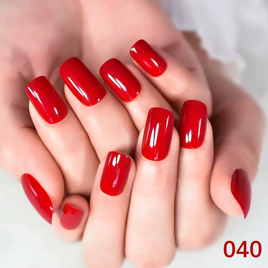 QAZIXU Gel-Nagellack-Set, rot, Glitzer - Bild 2