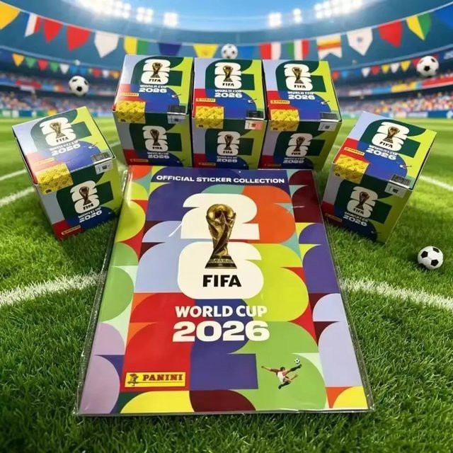 Panini FIFA World Cup Katar Sticker-Sammlung Komplettbox, Fußball-Album-Aufkleber, ab 14 Jahren - Bild 1