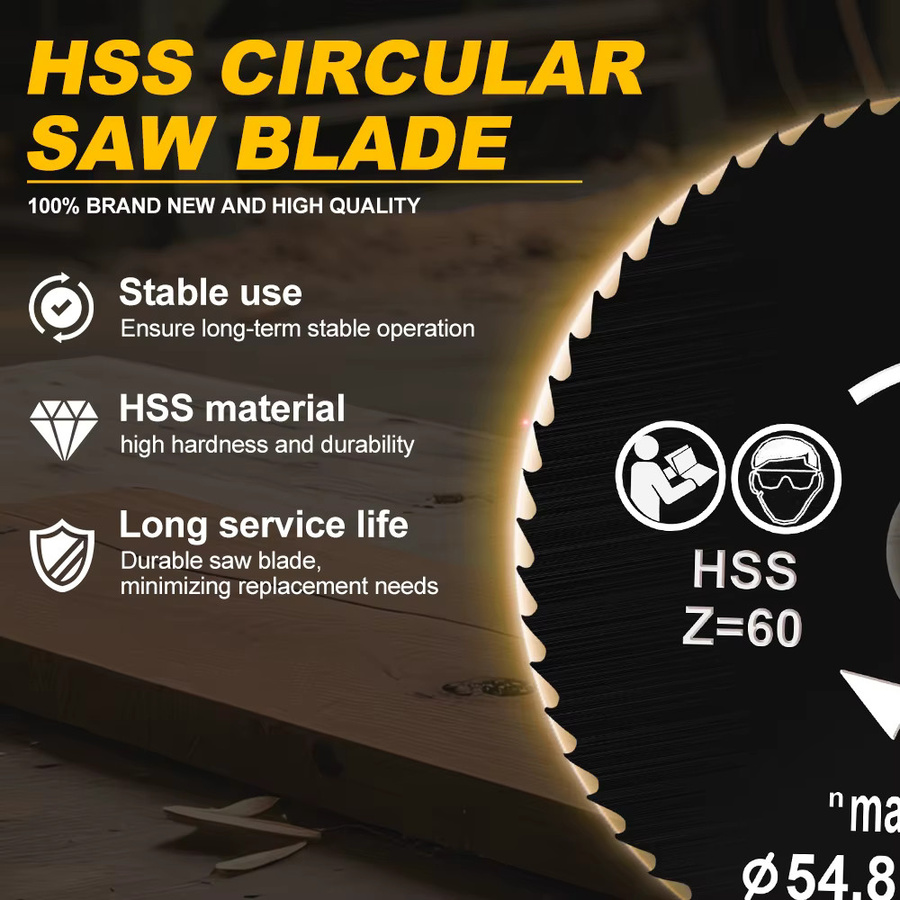 CMCP HSS Kreissägeblatt für Holz mit 44 bis 80 Zähnen, Durchmesser: 85 mm - Bild 2