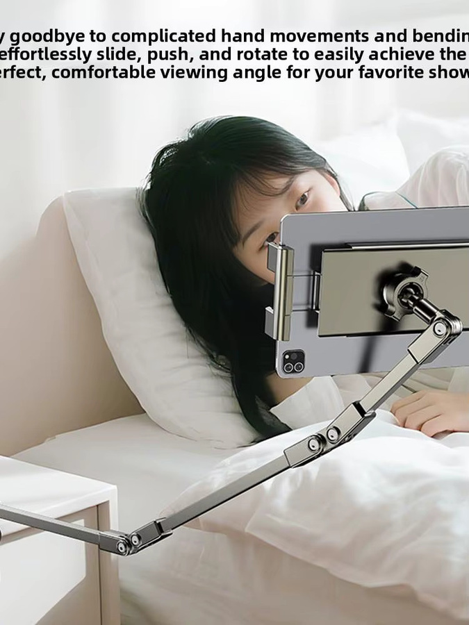 Verstellbarer Xiaomi Tablet-Ständer mit 360-Grad-Drehung und 3 Gelenkarmen für Smartphones und iPads von 5 bis 12 Zoll - Bild 6