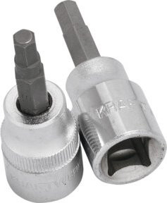 Kraftwerk 3/8 Zoll Innensechskant-Bit-Stecknuss 5 mm in Silber aus Chrom-Vanadium - Bild 1