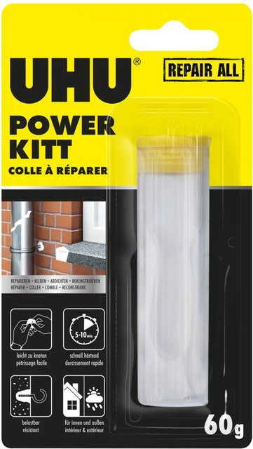 UHU Repair All Powerkit Universal Epoxy-Klebstoff-Knetmasse in Weiß, 60 g - Bild 2
