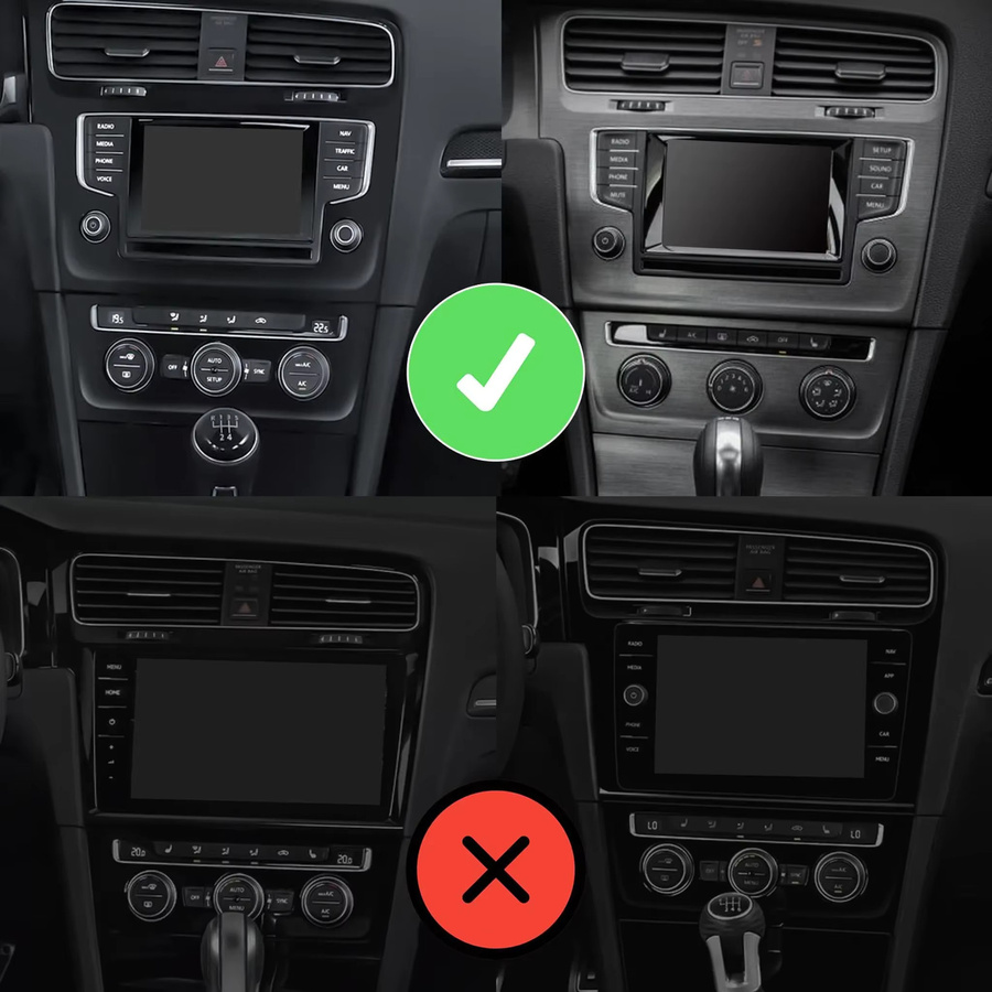 Junsun Android Autoradio mit 9 Zoll IPS-Touchscreen für VW Volkswagen Golf 7 2013-2017, kabelloses Apple CarPlay, Stereo-Multimedia-Videoplayer in Schwarz - Bild 2