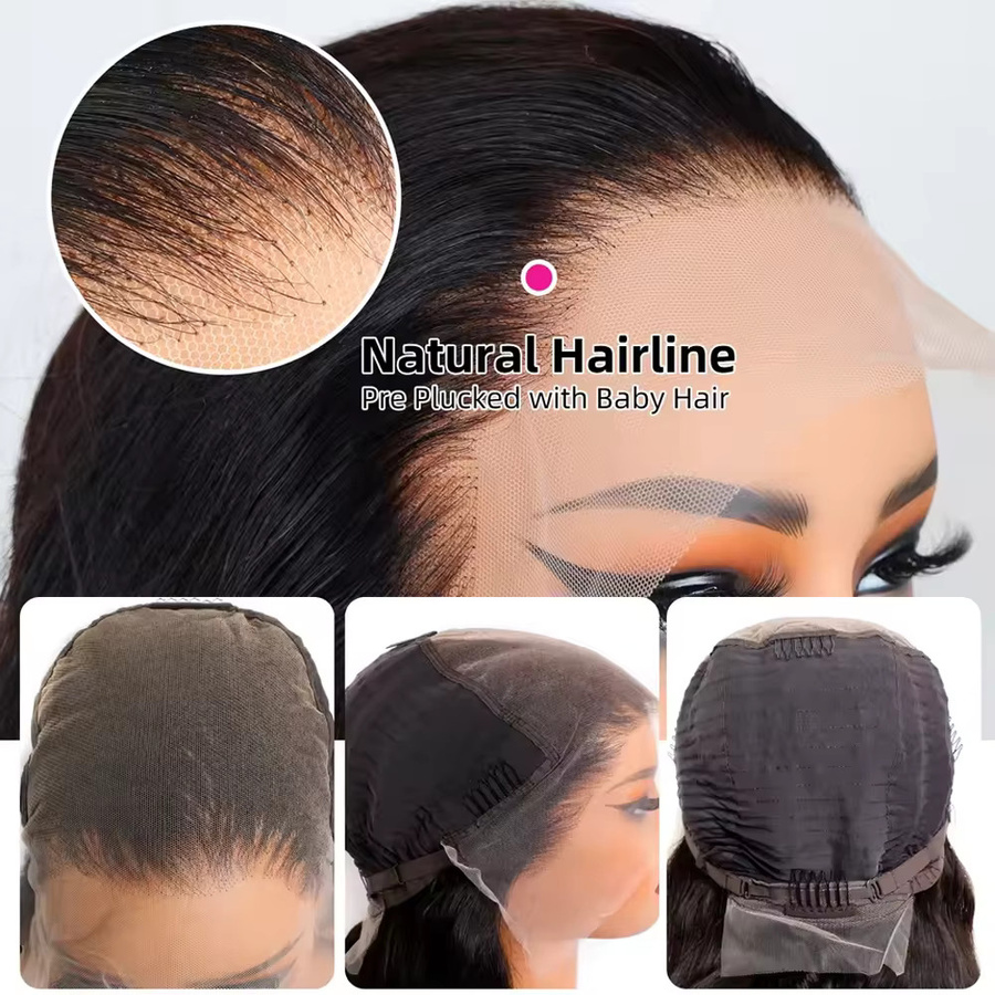 Sooolavely Body Wave HD Lace Front Perücke, Echthaarperücke, Damen - Bild 4