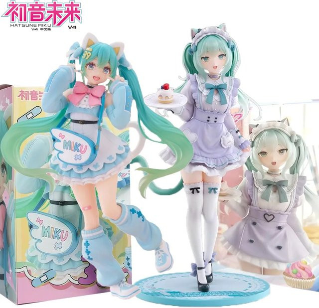 Bandai Hatsune Miku Mode-Figur Fancy Cat Eat Ver., Actionfiguren, Einzelfigur - Bild 1