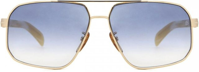David Beckham DB 7102 S Sonnenbrille, Vollrand, Square, Metall, Grau, Gold, Herren - Bild 1
