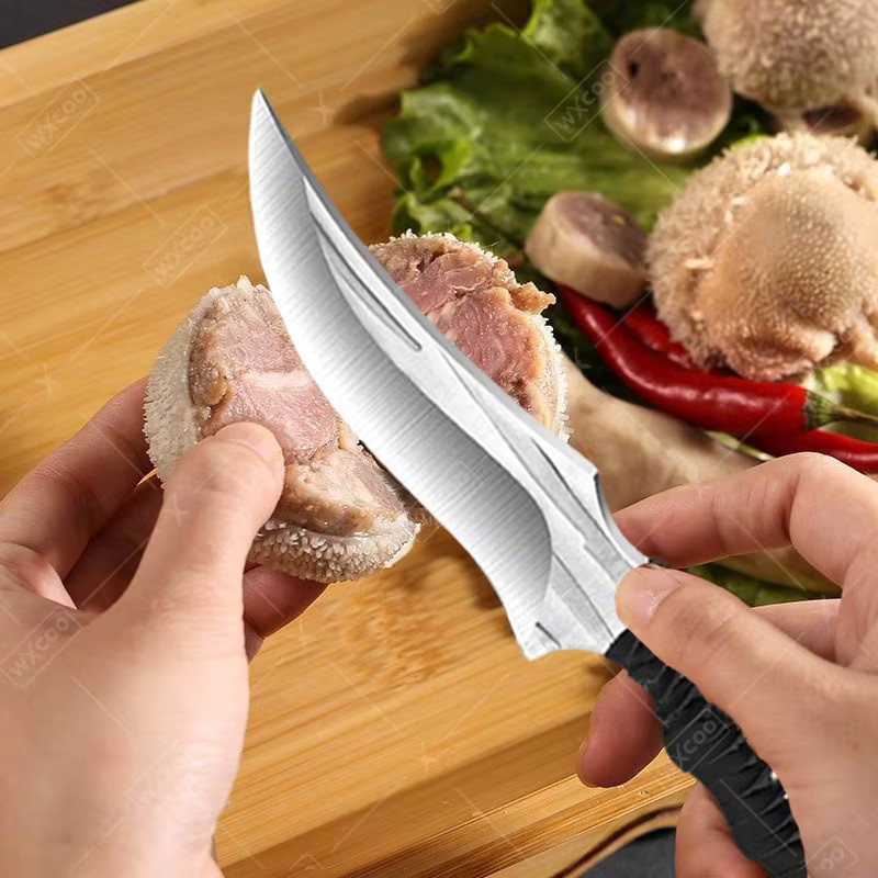 WXCOO Handgeschmiedetes Metzger-Ausbeinmesser als multifunktionales Fleischmesser für Rindfleisch und Grill - Bild 3