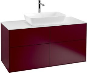 V&B Waschtischunterschrank Finion in Weiß Peony Matt B: 120 cm, T: 50,1 cm - Bild 1